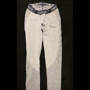 Gymshark Light Gray Purple Leggings